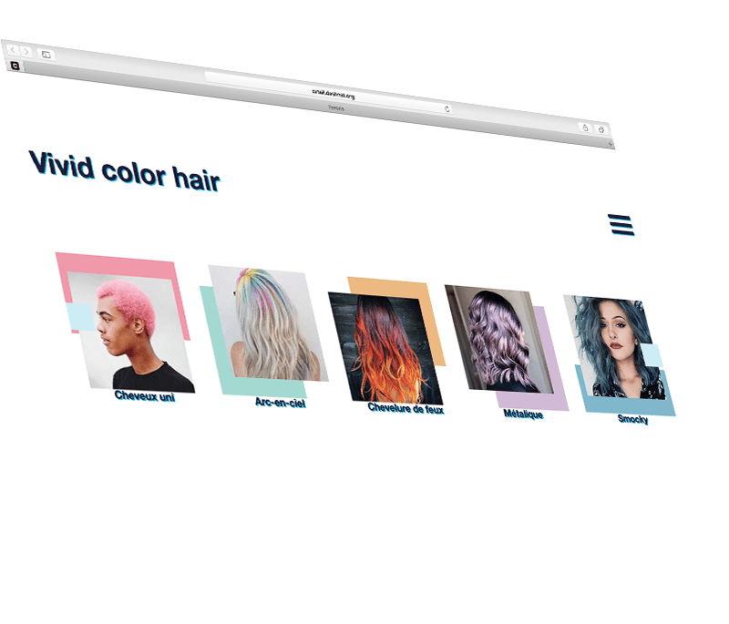 site Vivid color hair